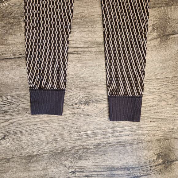 Ivy Park Faux Fishnet Seamless Leggings Black Bude - Picture 5 of 6